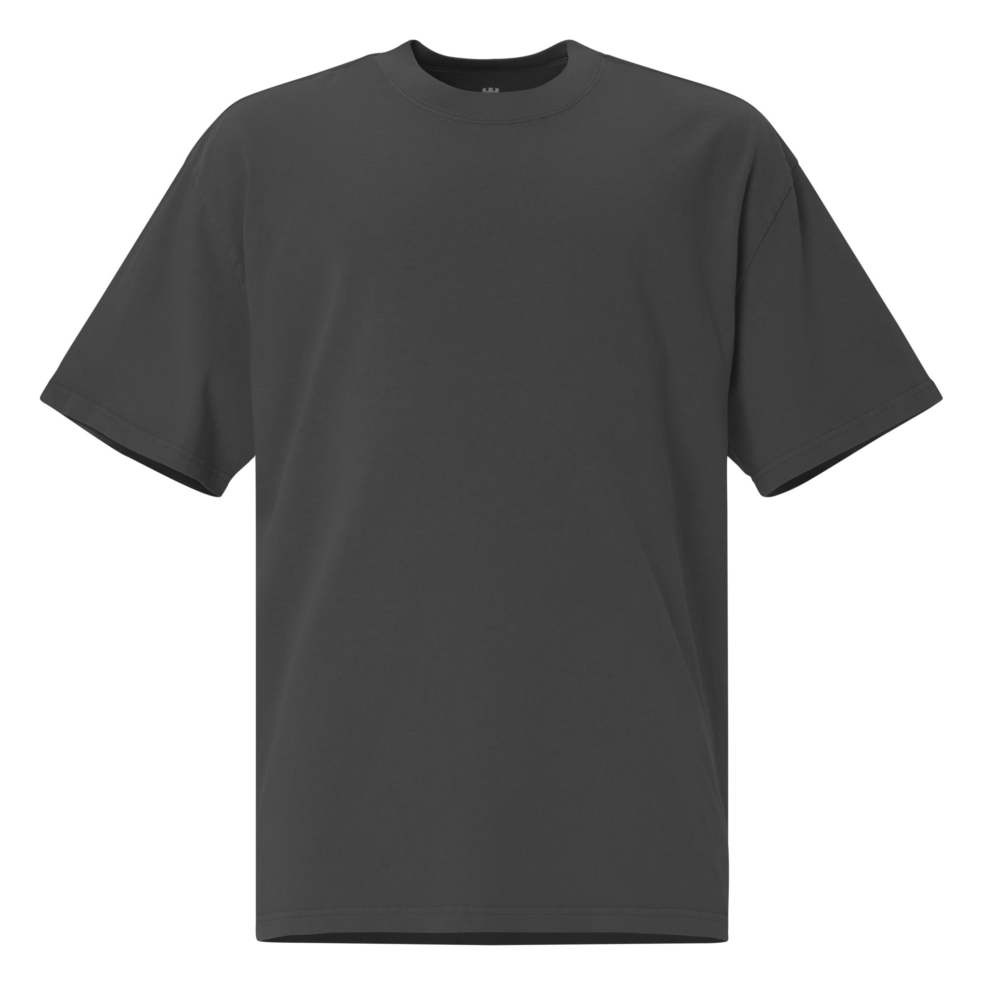 Plain black t-shirt on a white background