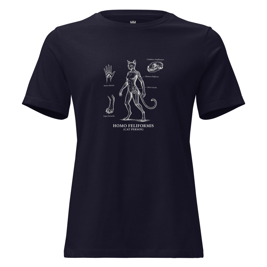 Black t-shirt with white graphic design on a white background