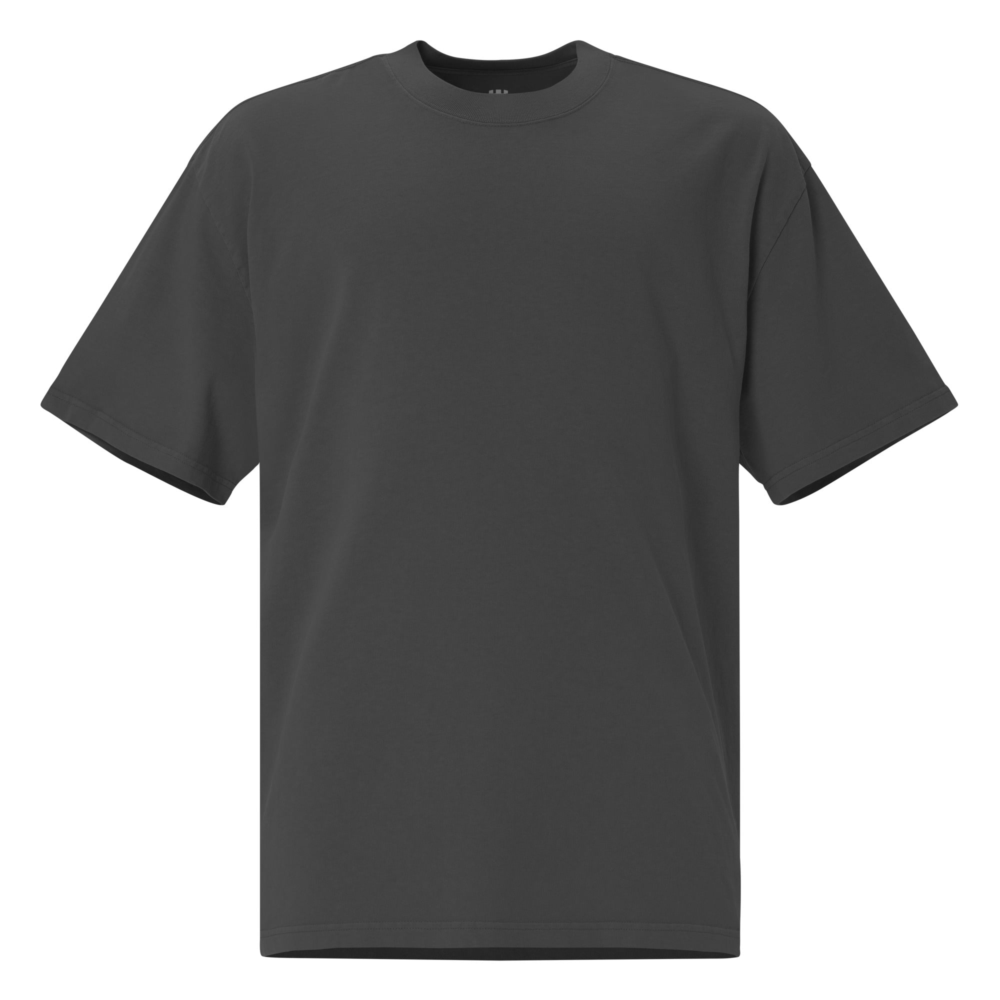 Plain black t-shirt on a white background