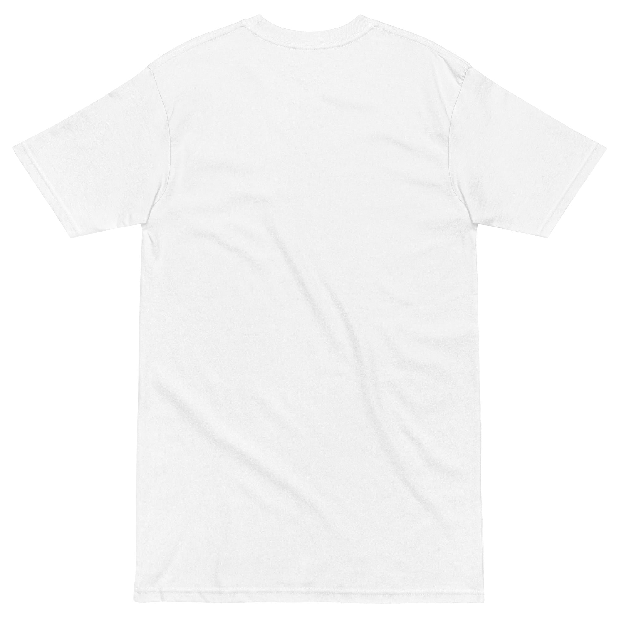 Plain white t-shirt on a white background