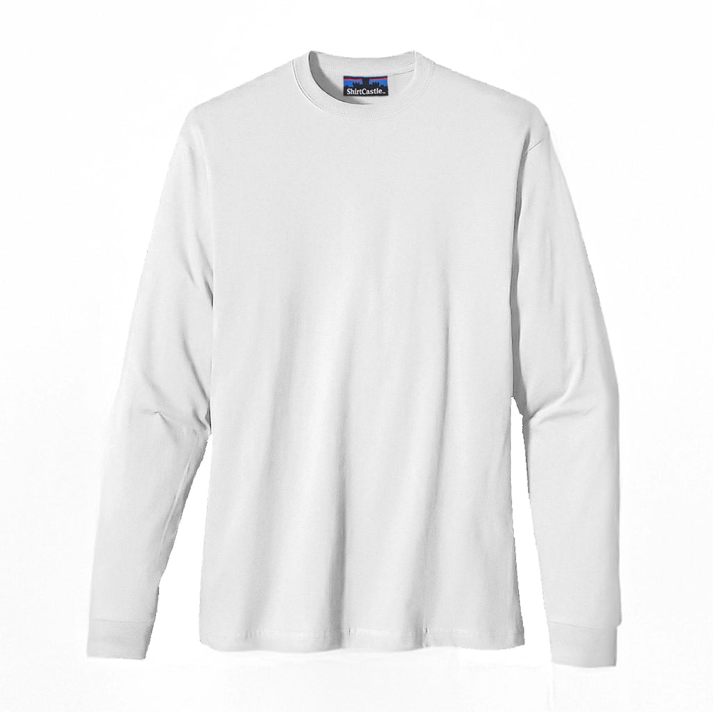 White long-sleeve shirt on a white background
